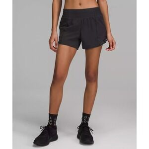 Lululemon Hotty Hot Short II *Long 4" Black Size 6